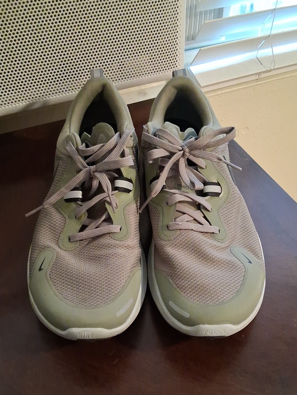 Nike React Miler in Olive Green And Grey